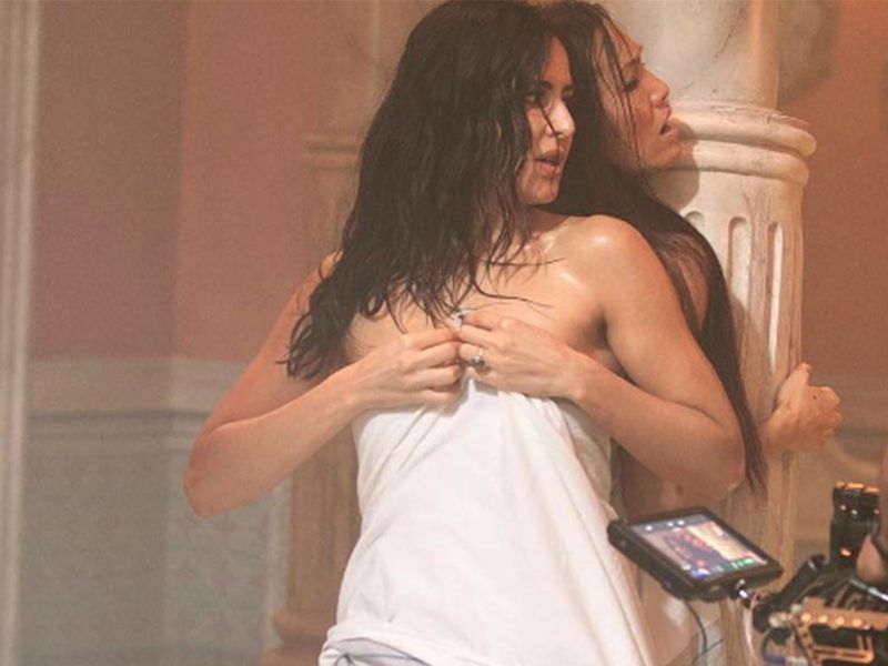 Katrina Kaif talks about the viral action scene done while wrapped in a towel at a hamam