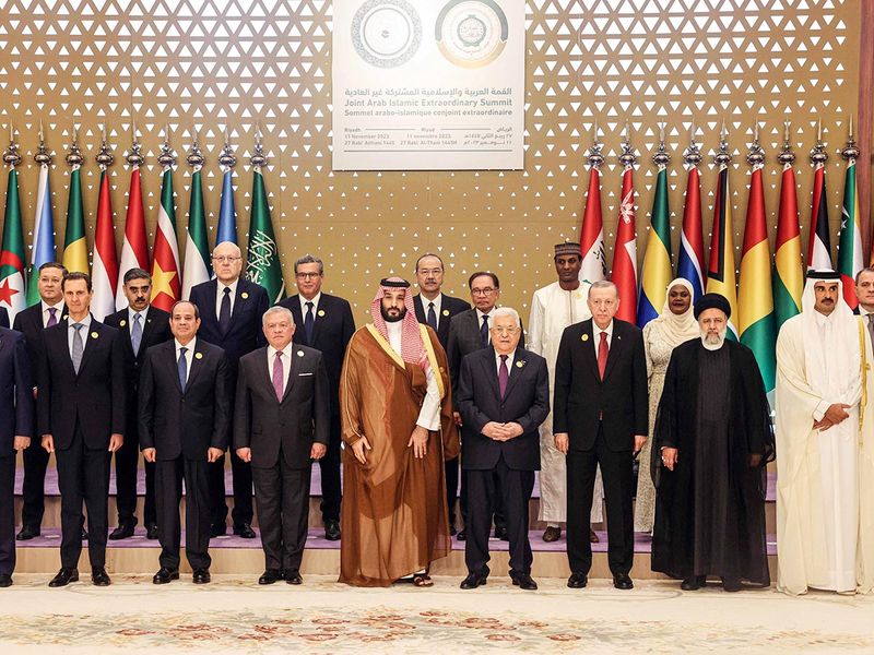 an emergency meeting of the Arab League and the Organisation of Islamic Cooperation (OIC), in Riyadh