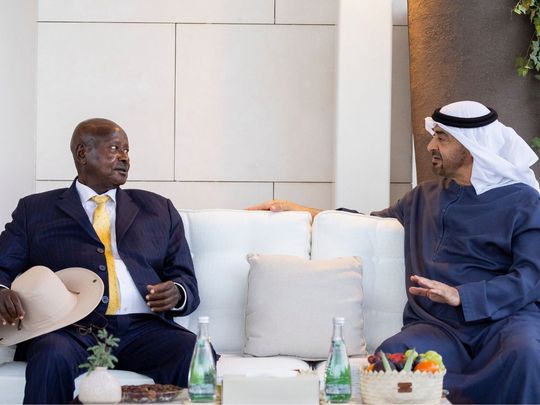 UAE and Ugandan Presidents discuss strategies to enhance bilateral cooperation