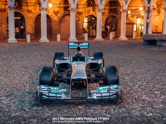 SCREENGRAB RM Sotheby’s F1 Lewis Hamilton auction