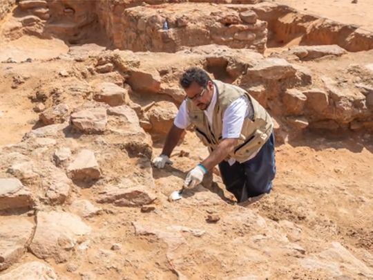 Al Tweer Saudi Arabia excavation artefacts