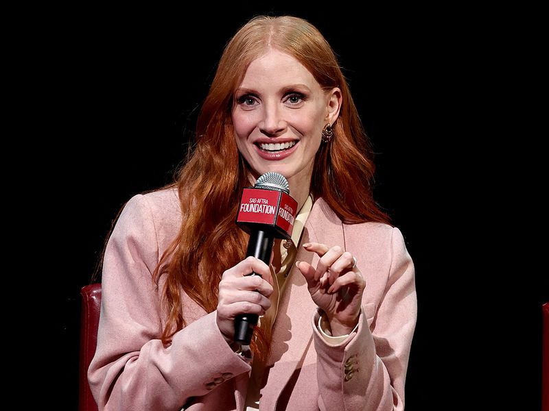Hollywood actress Jessica Chastain speaks about the Hollywood strikes that went on four months, bringing the industry to a halt