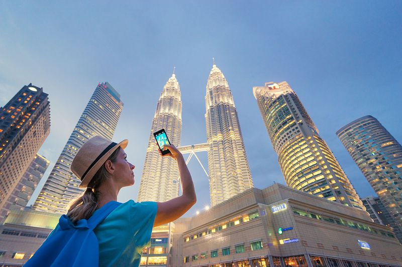 Petronas Twins Towers in Kuala-Lumpur.  