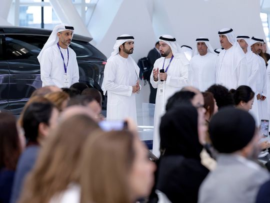 Hamdan bin Mohammed opens Prototypes of Humanity exhibition in Dubai