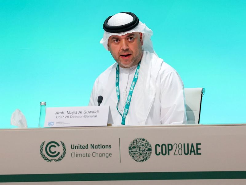Ambassador Majid Al Suwaidi, Director-General of COP28 climate conference.
