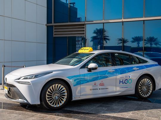 A fleet of hydrogen-powered taxis Abu Dhabi
