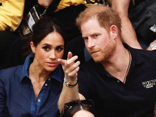 Prince Harry and his wife Meghan. 