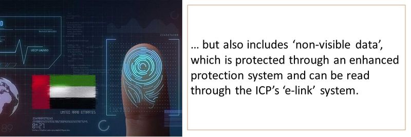 … but also includes ‘non-visible data’, which is protected through an enhanced protection system and can be read through the ICP’s ‘e-link’ system.