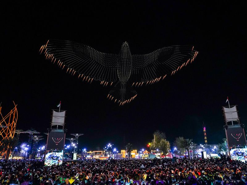 Sheikh Zayed Festival drones show New Year 2024