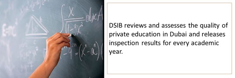 DSIB reviews and assesses the quality of private education in Dubai and releases inspection results for every academic year. 