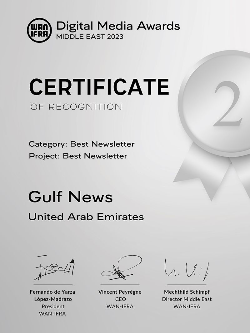 WAN-Ifra Silver Prize for Best Newsletter 2023