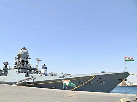 A file photo of the Indian Navy warship INS Chennai.