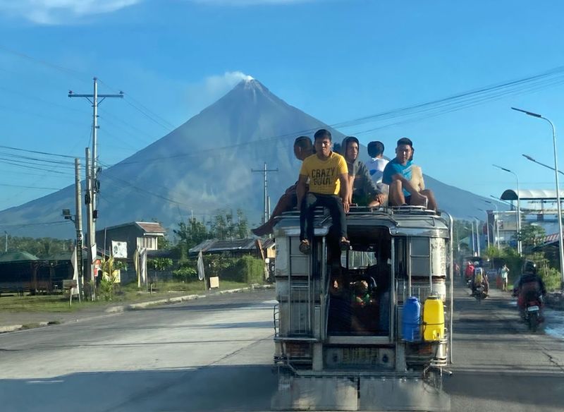 Jeepney Mayon Volcano