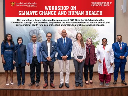Gulf Medical University hosts crucial dialogue on Integration of Comprehensive Climate and Health Training for Future Healthcare Professionals