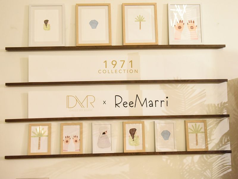 1971 kids' collection on exhibit by Reem Al Mari artist at Dress My Room in Dubai