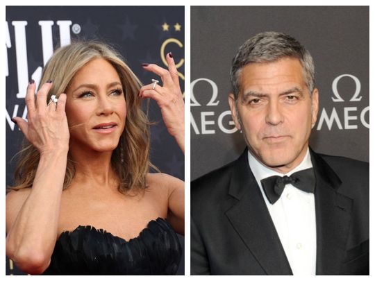 Jennifer Aniston and George Clooney