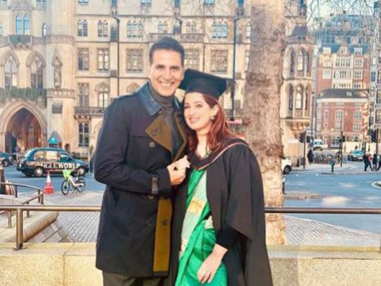 Akshay Kumar is a proud husband as Twinkle Khanna graduates with flying colours for her Masters programme in London