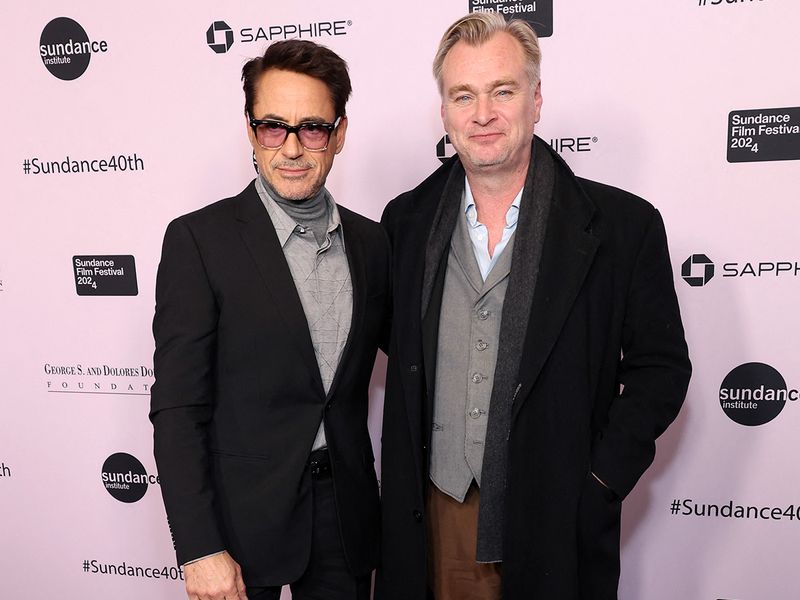 Robert Downey Jr and Christopher Nolan at this year's Sundance Film Festival in 2024