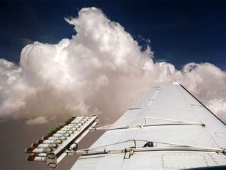 How safe is the material used for UAE's cloud seeding?