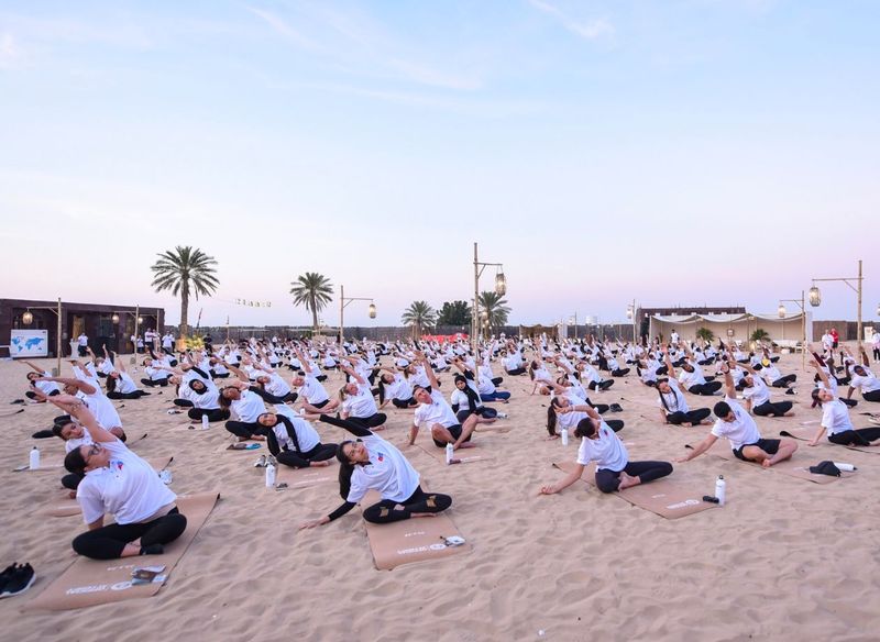 Emirates Group yoga record