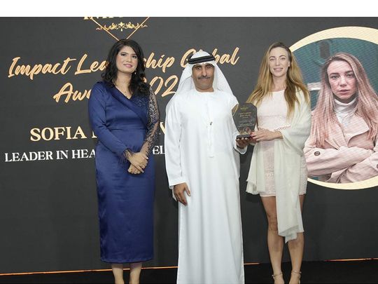 Sofia Kakkava receives health and wellness award in Dubai