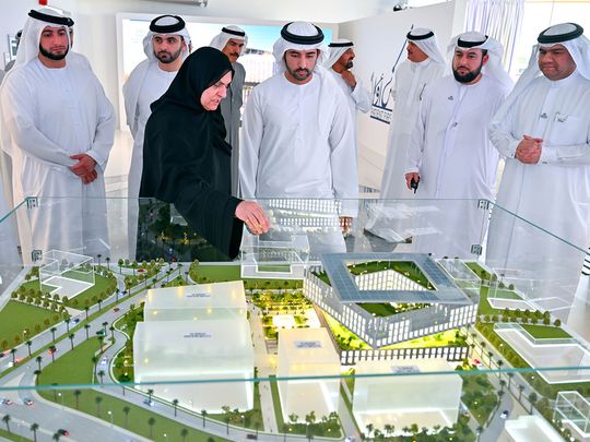 Hamdan-bin-Mohammed-attends-ceremony-showcasing-design-of-the-Hamdan-Bin-Rashid-Cancer-Hospital_in-dubai-on-feb-5-pic-from-dmo-on-x-1707150720116