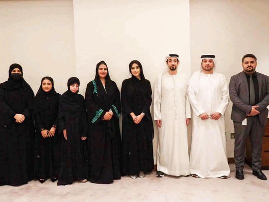 Union for Human Rights Association board of directors after the first General Assembly held in Abu Dhabi.