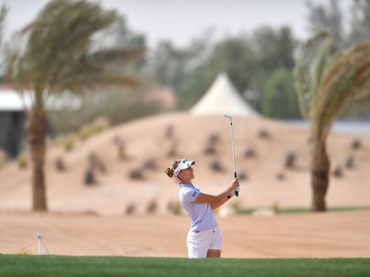 Chiara Noja in action at Riyadh Golf Club