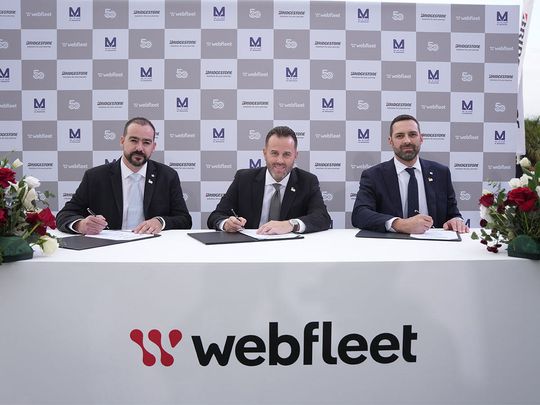 Webfleet launch in Abu Dhabi in partnership with Al Masaood Tyres, Batteries and Accessories (TBA) Division.