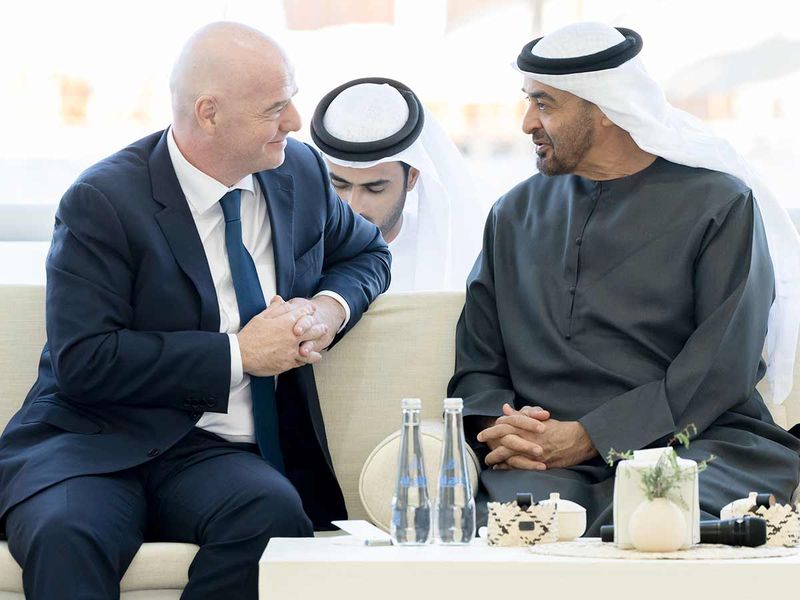 UAE President receives FIFA President