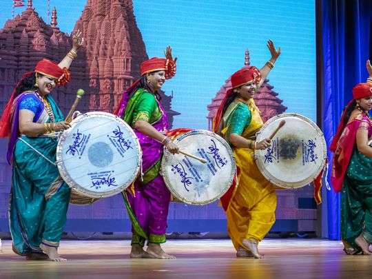 Dhol performance at BAPS Hindu Mandir in Abu Dhabi (1)-1708690469396