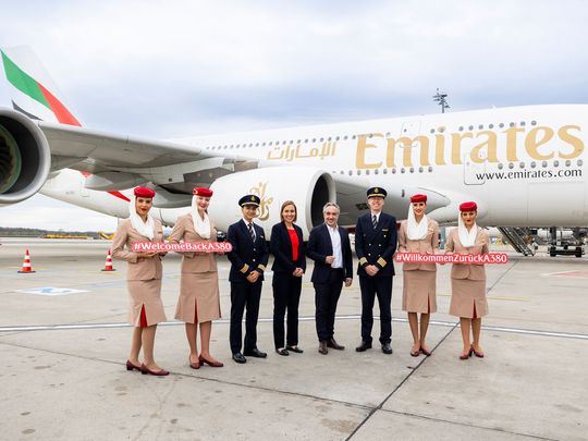EMIRATES A380 IN VIENNA