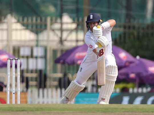 England's Joe Root in action during the fourth Test between India and England at the JSCA International Stadium Complex, Ranchi, India