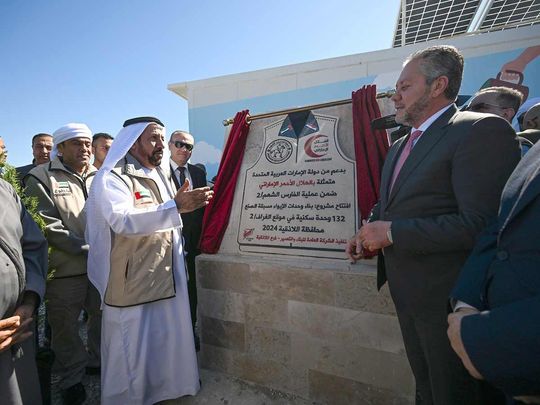 Emirates Red Crescent opens 300 housing units in Syria's Latakia as part of operation 'Gallant Knight 2'