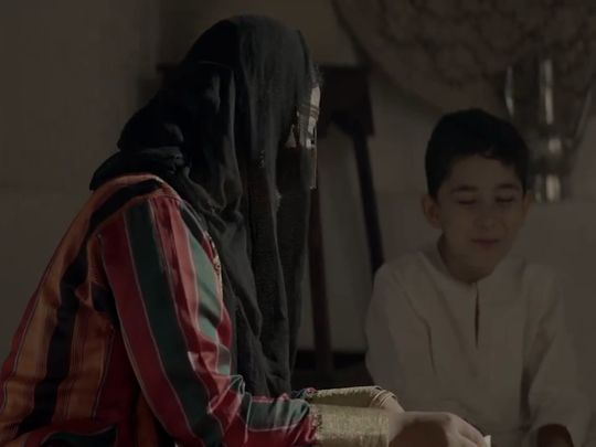 still from clip on X of MBR about Ramadan campaign for mothers' education