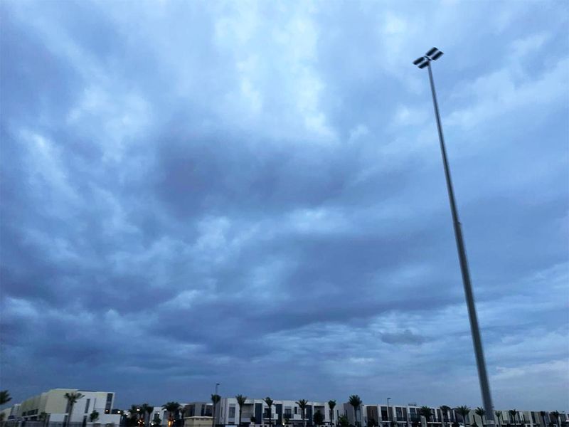 Overcast sky in Dubai