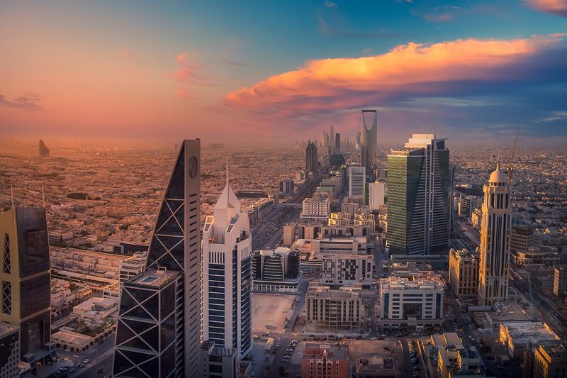 STOCK Saudi Arabia skyline