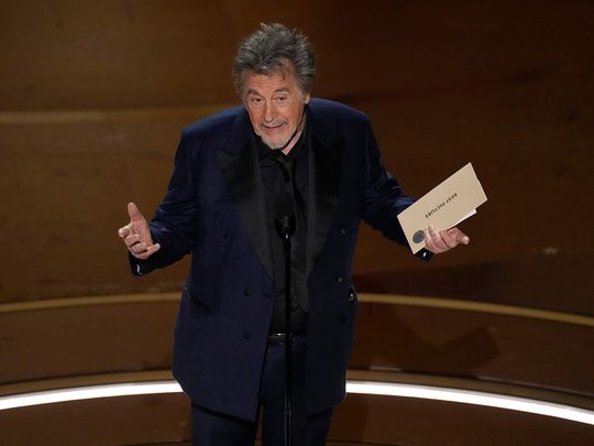 Al Pacino was the final presenter for 'Best Picture' at the Oscars