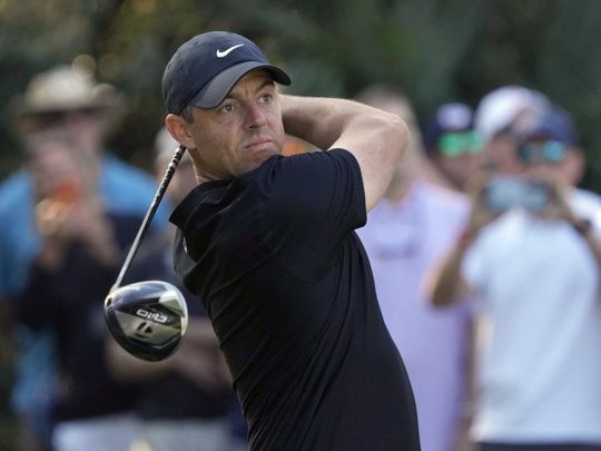 Rory McIlroy in action at TPC Sawgrass