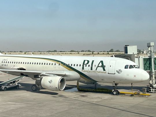 File photo: View of a Pakistan International Airlines (PIA) passenger plane at Islamabad International Airport. 