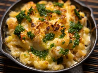 Your Ramadan Table: Baked mac and cheese with prawns