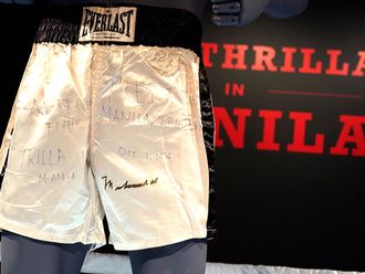 Muhammad Ali 'Thrilla in Manila' shorts up for auction
