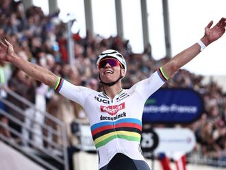 Van der Poel wins Paris Roubaix with 60km solo attack
