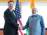 Tesla chief Elon Musk and India PM Narendra Modi. 