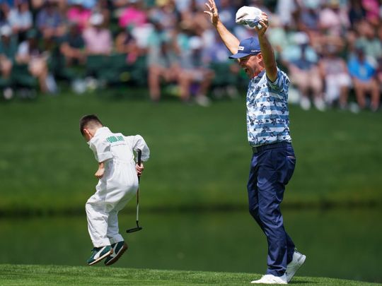 Gary Woodland made an ace at the sixth hole during the contest