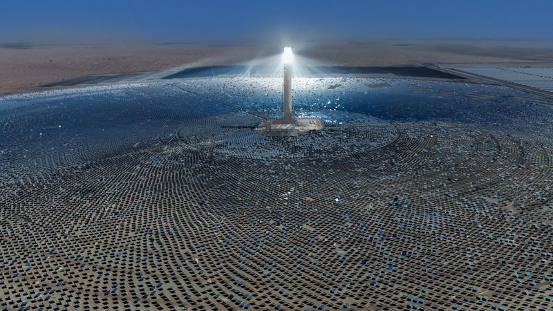 Dewa Concentrated Solar Power (CSP) tower-1712904073921