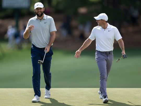 Scottie Scheffler is playing with Rory McIlory and Xander Schauffele for the first two rounds