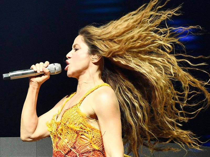 Colombian singer Shakira performs 