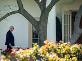 US President Joe Biden walks to the Oval Office at the White House in Washington