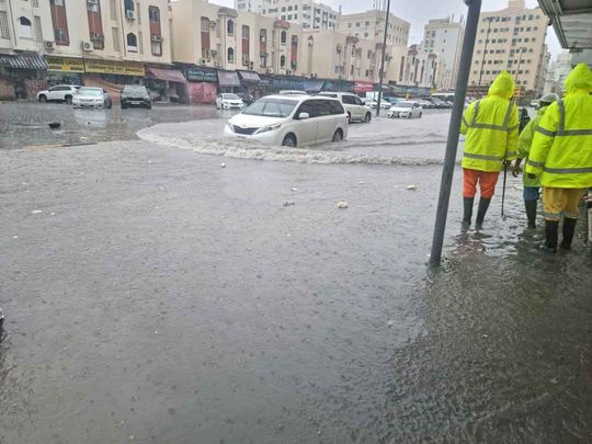 Heavy rain in Sharjah